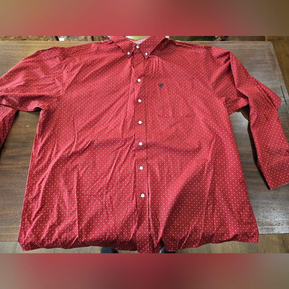 NWOT Ariat Men's Long Sleeve Button Down 2xl shirt
